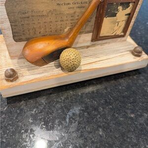 Vintage Golf Memorabilia Display